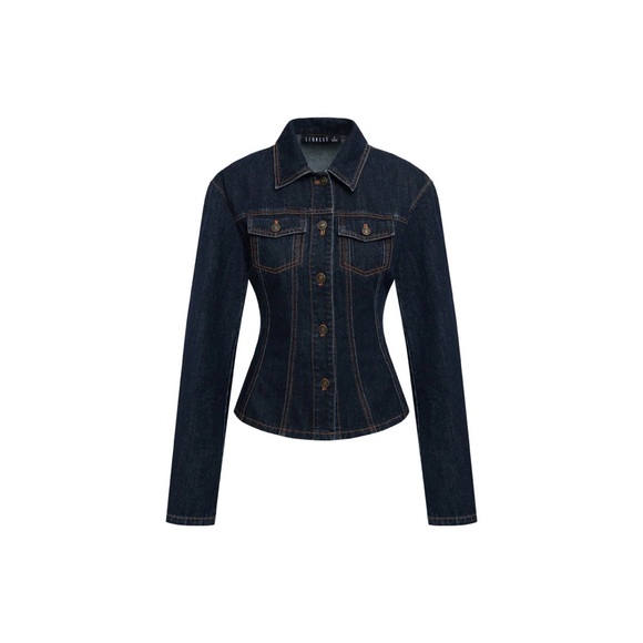 Lioness RIDER DENIM JACKET | DARK DENIM A00 - Picture 4 of 7